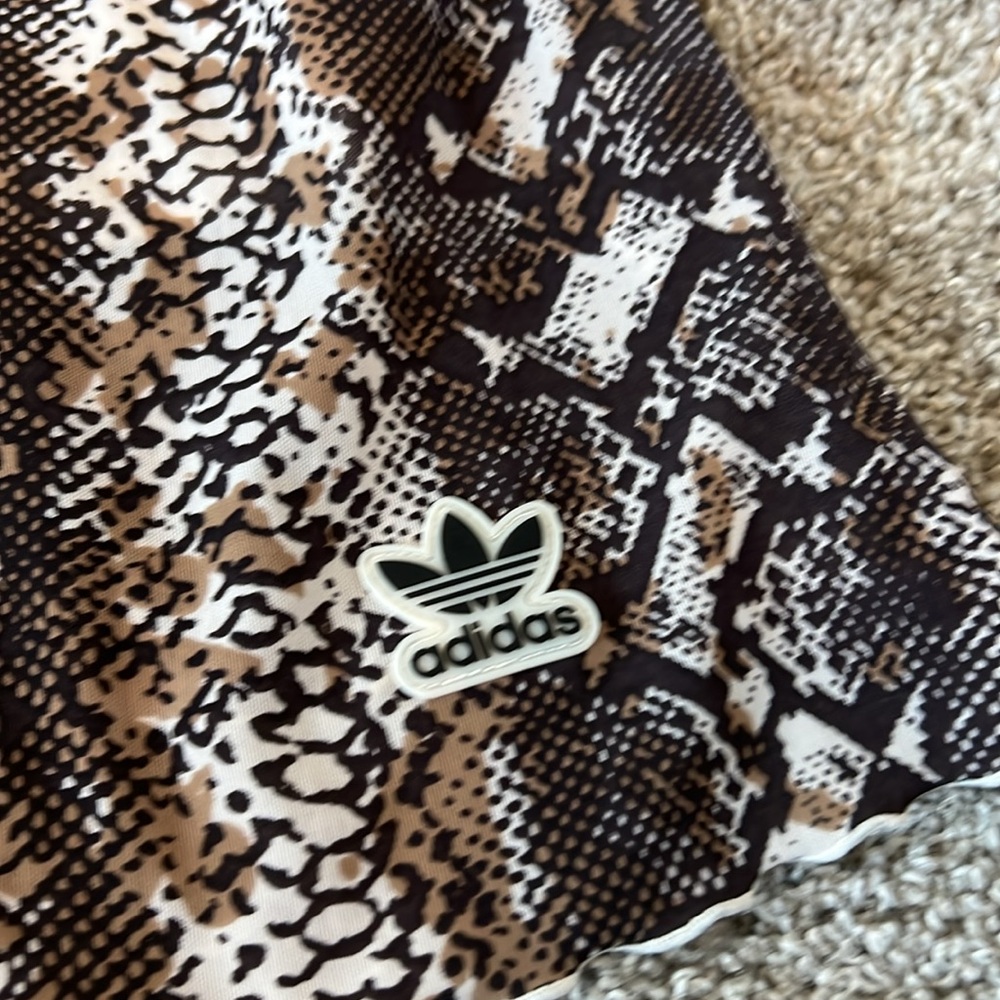 Adidas Originals Women's Snakeskin Animal Print Mesh Dress XL Comfort Athletic - Picture 15 of 16